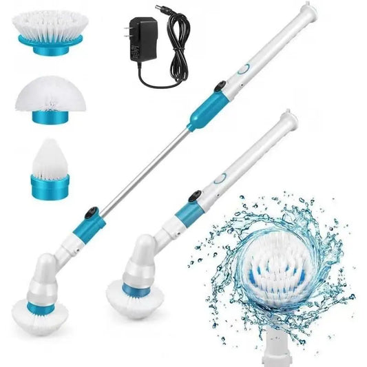 Electric Cleaning Turbo Scrub Brush Adjustable Waterproof Cleaner Wireless Charging Cleaner Bathroom Kitchen Cleaning Tools Set